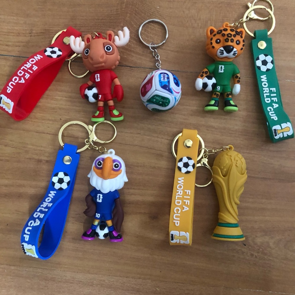 Fifa World Cup 2026 Silicone  KeyChains Figurines Collectibles- ( SINGLE )
